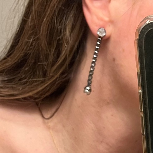 Ann Taylor Chain Drop Earrings - Picture 3 of 7